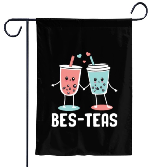Bes Teas Bubble Tea Lover Boba Tea Drinker Korean Garden Flags
