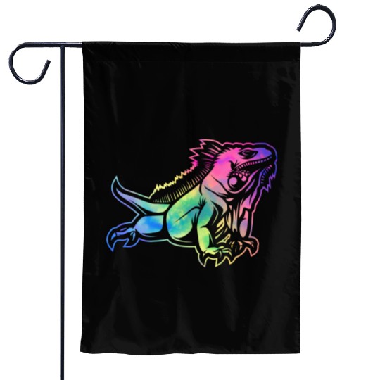 Colorful Lizard Iguana Reptile Lover Garden Flags