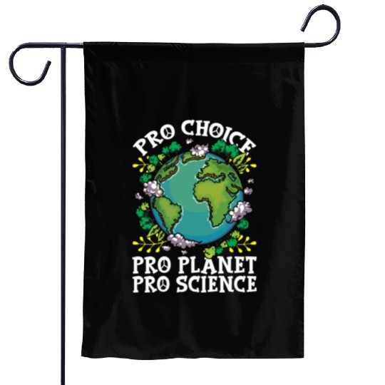 Earth Day Inspired Pro Planet Pro Science Related Garden Flags