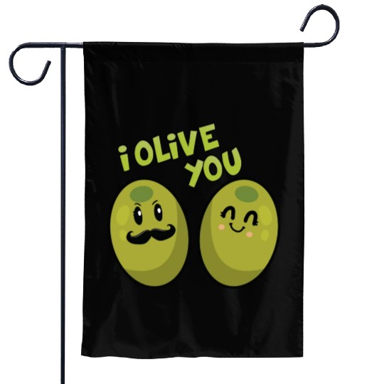 Green Olives Valentine Olive You Garden Flags