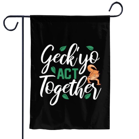 Gecko Gifts Reptile Lover Keeper Garden Flags