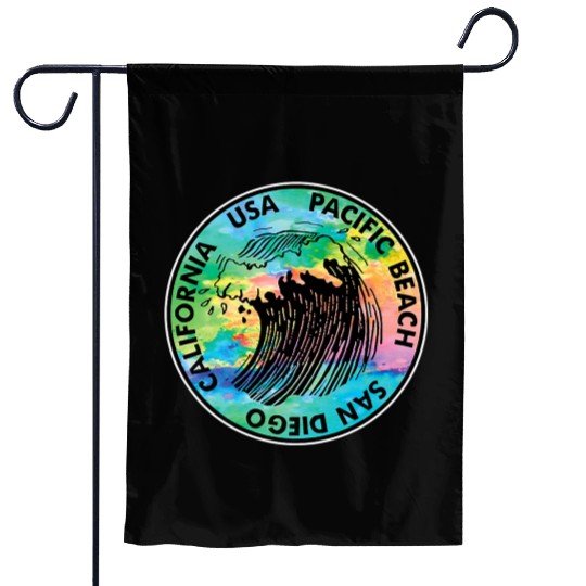 Surf Pacific Beach California San Diego Surfing Su Garden Flags