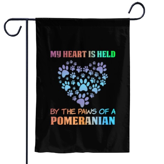 Love Pomeranian Garden Flags