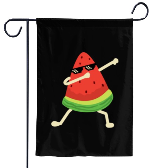 Dabbing Watermelon Melon summer Fruit Lover Garden Flags