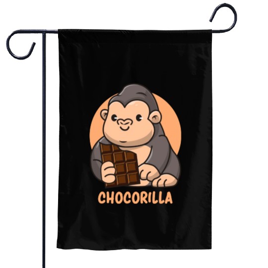 Chocorilla Gorilla Sweet Tooth Candie Lover Garden Flags