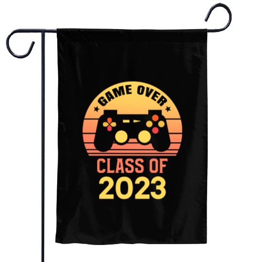 Game Over Class of 2023 Graduation Decorations Garden Flags