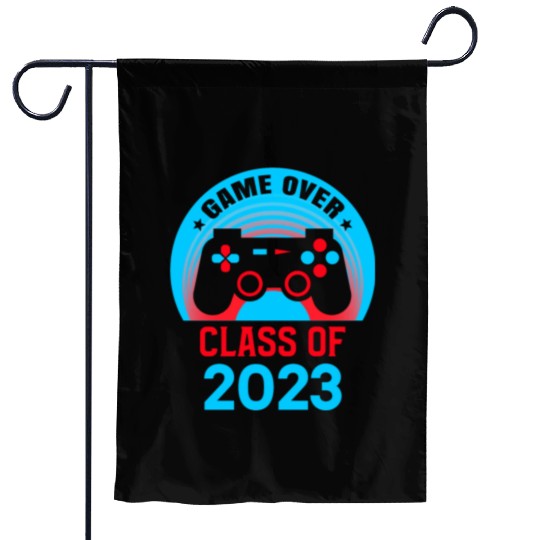 2023 Game Over Class of 2023 Graduate Awesome Garden Flags