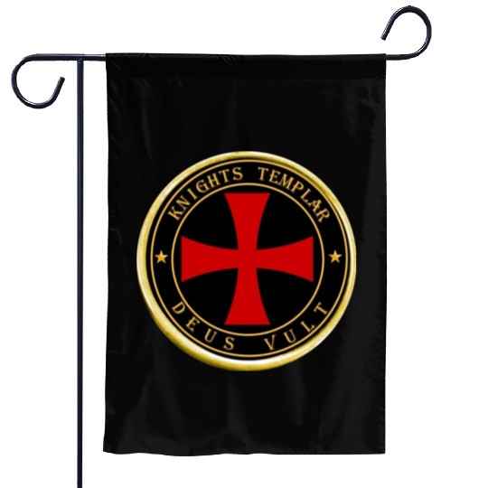 Knights Templar Deus Vult Garden Flags