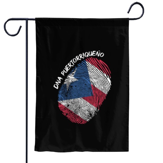 Puerto Rico Flag Fingerprint For Boricua Usa Fans Garden Flags