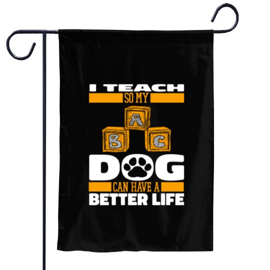 Daycare Teacher Dog Garden Flags