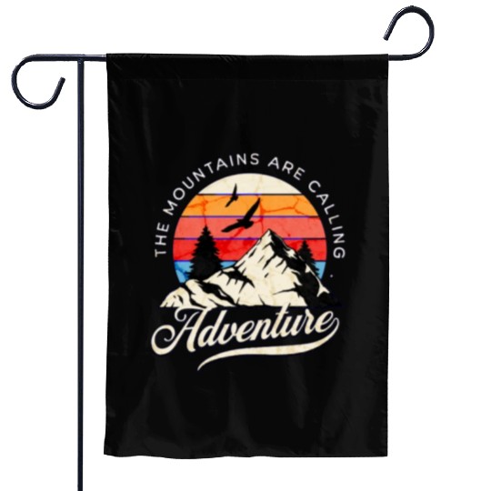 the mountains are calling Garden Flags