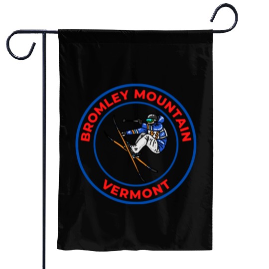 Retro Skiing Bromley Mountain Vermont Souvenir Garden Flags