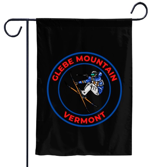 Retro Cool Skiing Glebe Mountain Vermont Souvenir Garden Flags