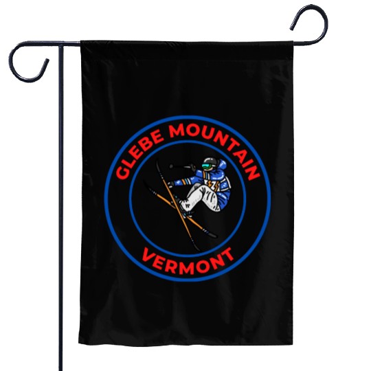 Retro Cool Skiing Glebe Mountain Vermont Souvenir Garden Flags