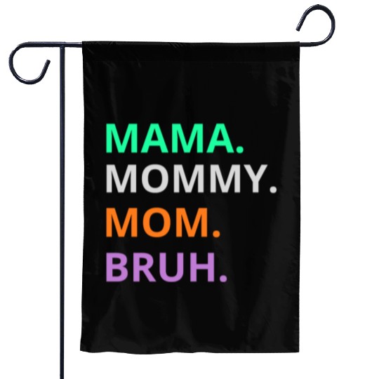 vintage international women's day mama,mommy;bruh Garden Flags