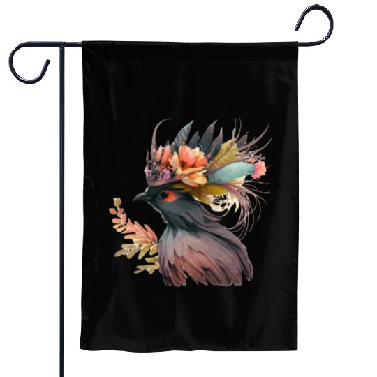 Cute Bird Of Paradise Bird Flower Crown Pet Birds Garden Flags
