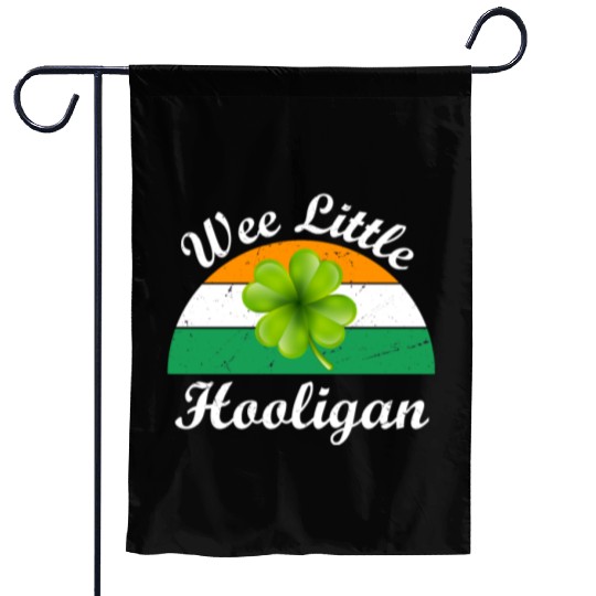 Wee Little Hooligan St Patricks Day Garden Flags