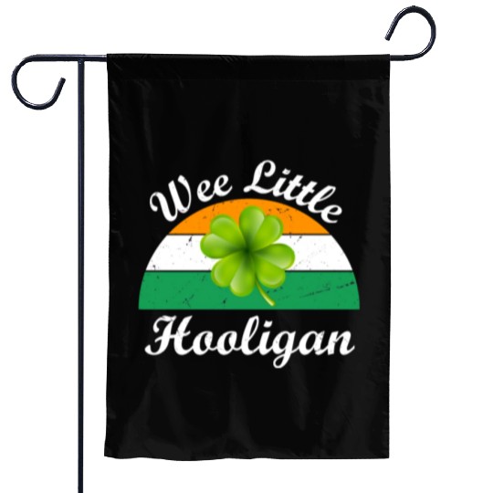 Wee Little Hooligan St Patricks Day Garden Flags
