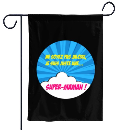 Super-mom super-hero. Best mom Mother's day Comics Garden Flags