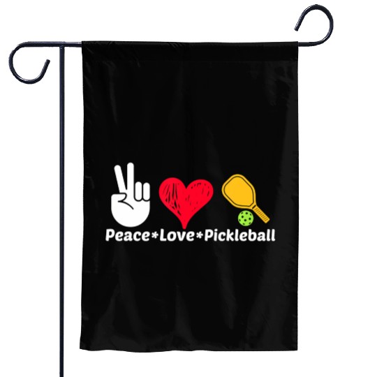 Paddleball Sports Mom Dad Retirement Peace Love Pi Garden Flags
