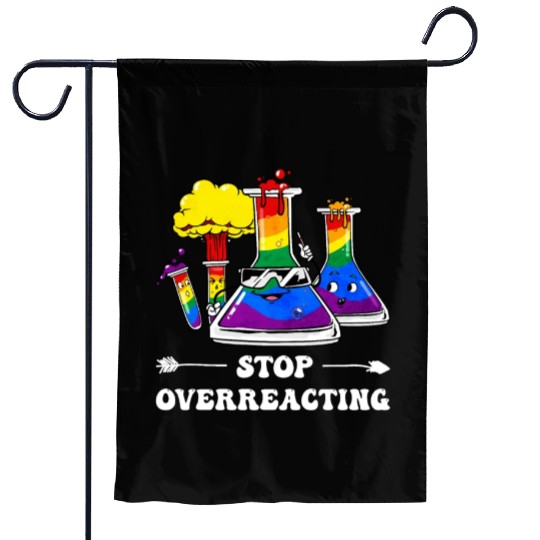 Gay Pride Rainbow Flag Science Teacher Garden Flags