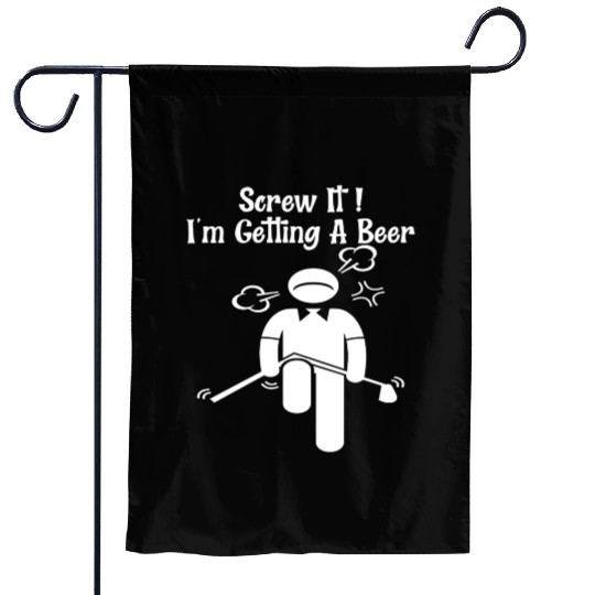 Golf Beer Golfer Father Day Mother Day Garden Flags