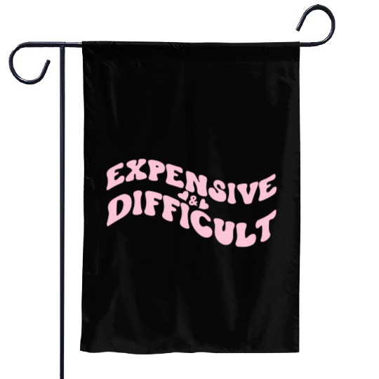 Expensive And Difficult Bougie Bougee Preppy Aesth Garden Flags