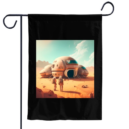 mars Garden Flags