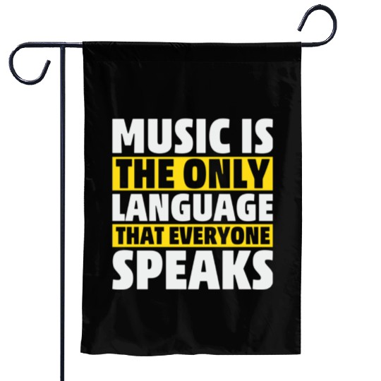 Music Musician Language Songs Inspire Classic Garden Flags