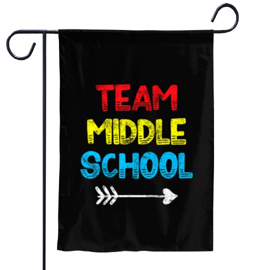 Middle School Teacher Student Back to School Garden Flags
