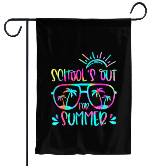 Last Day Of School Schools Out For Summer Teacher Garden Flags