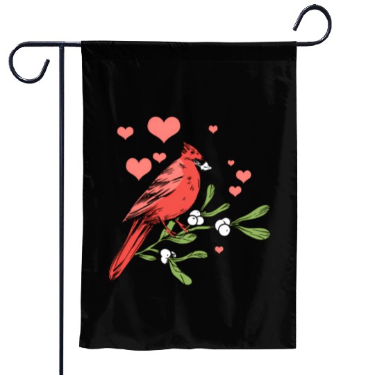 Bird Bird Watching Bird Watcher Birder Heart Cardi Garden Flags