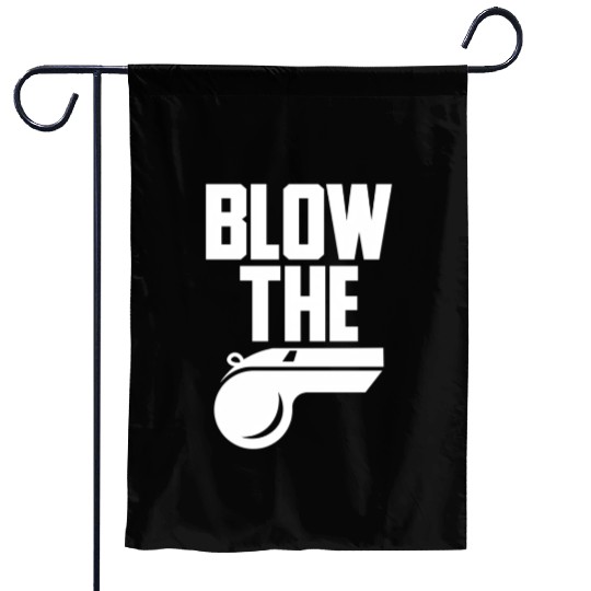 Nice Whistle Volleyball Blow The Whistle Bad Refer Garden Flags