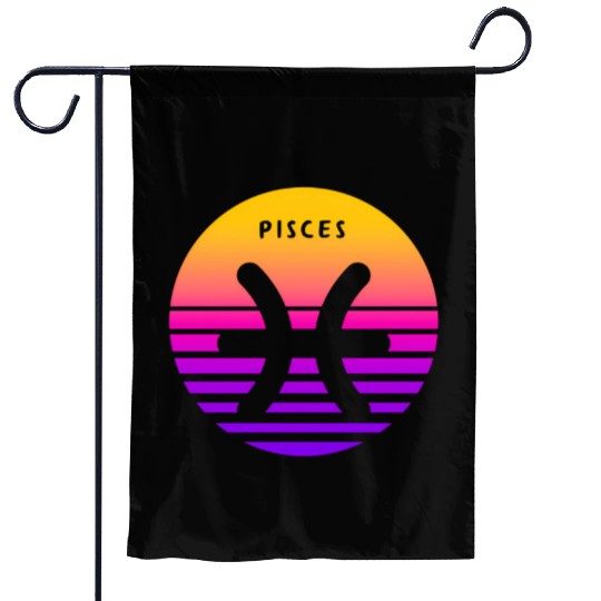 Pisces Zodiac Sign Sunset Pisces Garden Flags