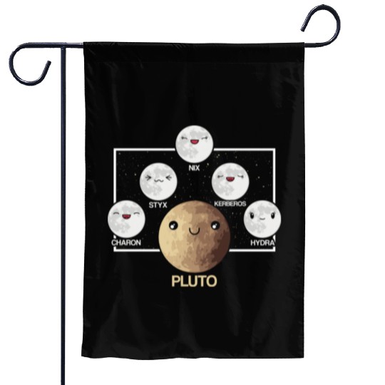 Pluto Moons Planet Space Lover Solar System Garden Flags