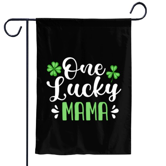 One Lucky Mama St Patrick'S Day Mother Shamrock Mo Garden Flags