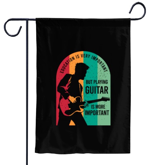 Guitar Player Outfit For A Guitarist Garden Flags
