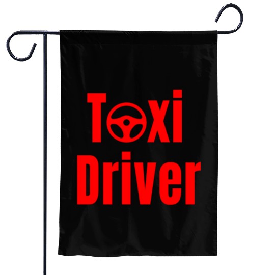 Taxi Driver Garden Flags