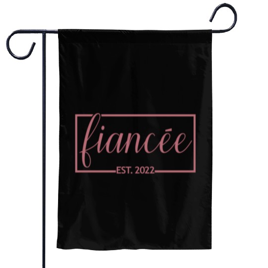 Fiancée Est 2022 Engagement Future Bride Engaged Garden Flags