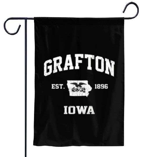 Grafton Iowa Ia State Athletic Style Garden Flags