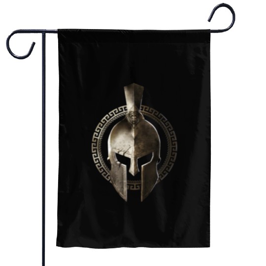 Spartan Helmet Warrior Gladiator Workout Sparta Gr Garden Flags