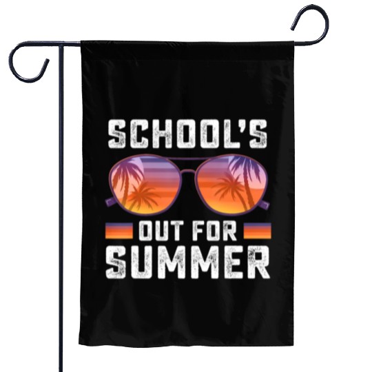 Last Day Of School Schools Out For Summer Teacher Garden Flags
