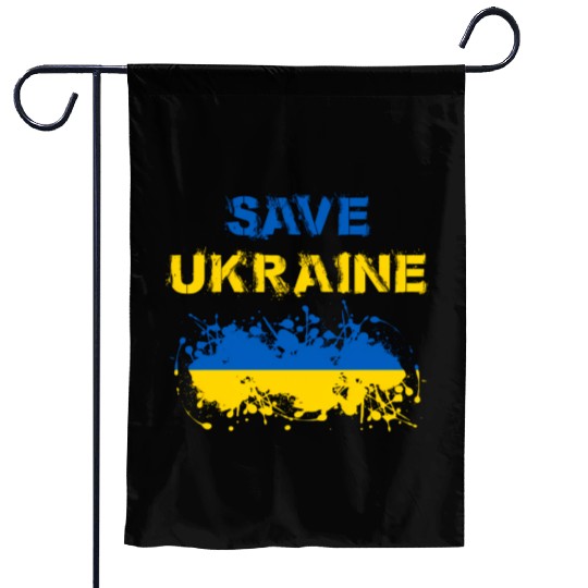 Save Ukraine Ukranian Garden Flags