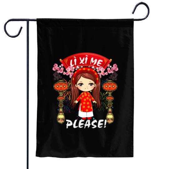 Li Me Please Vietnamese Lunar New Year Garden Flags