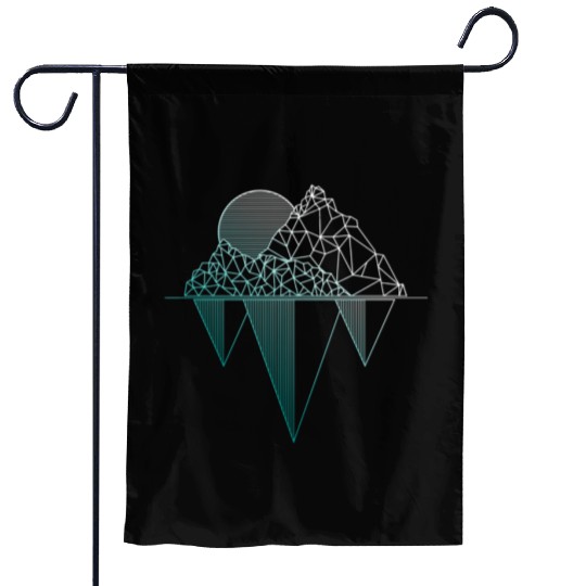Mountains Hiking Camping Rock Climbing Camper Garden Flags