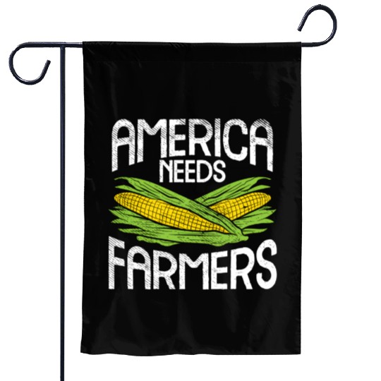 America Needs Farmers Agriculture Corn Farming Garden Flags