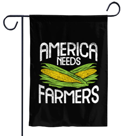 America Needs Farmers Agriculture Corn Farming Garden Flags