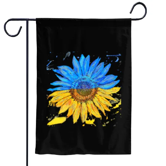 Ukraine Flag Sunflower Ukrainian Support Garden Flags