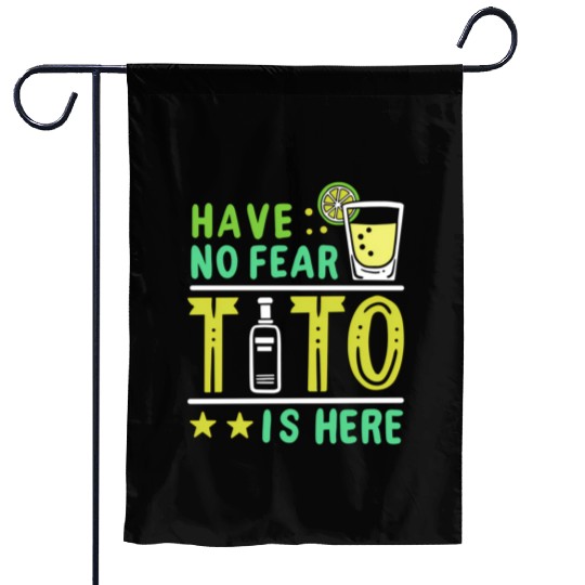 Vodka Tito Is Here Garden Flags