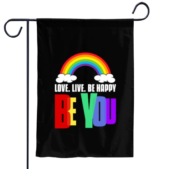 Pride Ally Garden Flags Be You LGBT Pride Rainbow Gay